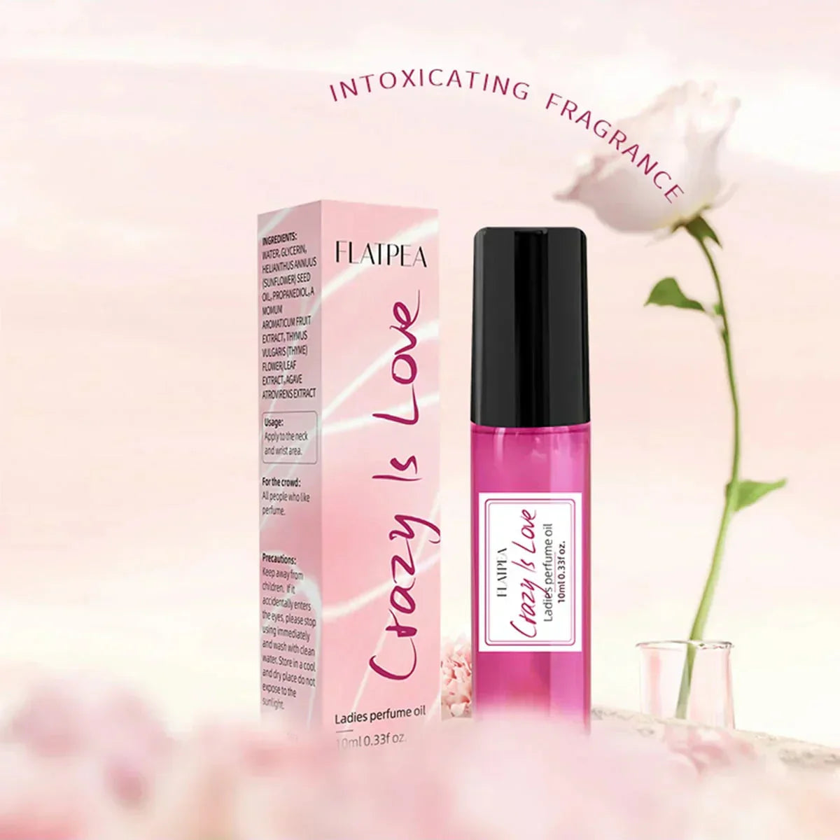 Flatpea Fruity Floral Pink Perfume for Woman 1pc