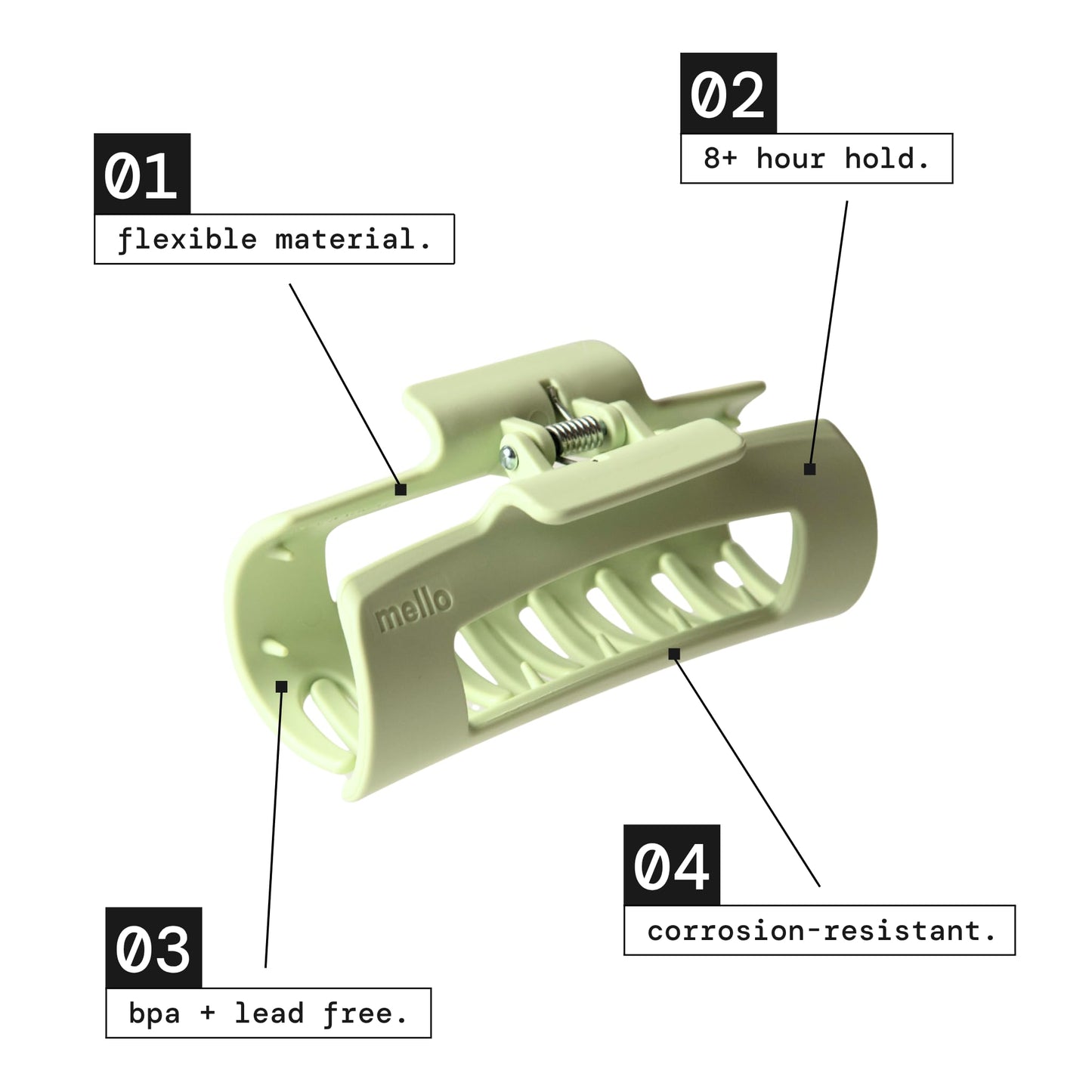 The Original Mello Hair Claw Clip Squishy Claw Clip Made in Korea Patent Pending 30021976 (Burgundy, Medium)