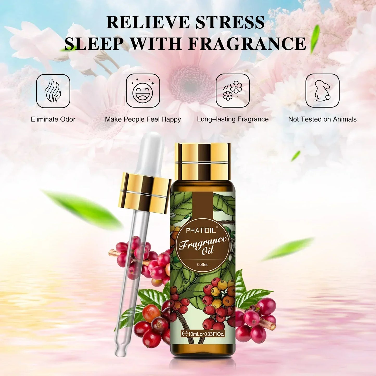 Unisex 10ml Coffee & Sea Breeze Fragrance Oil
