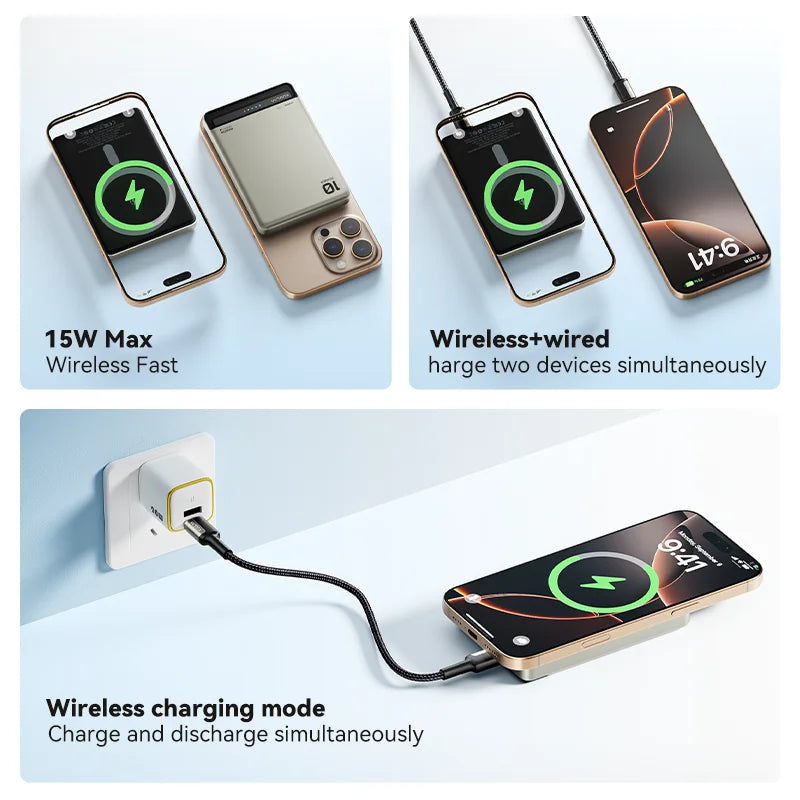 KUULAA 10000mAh Magnetic PowerBank