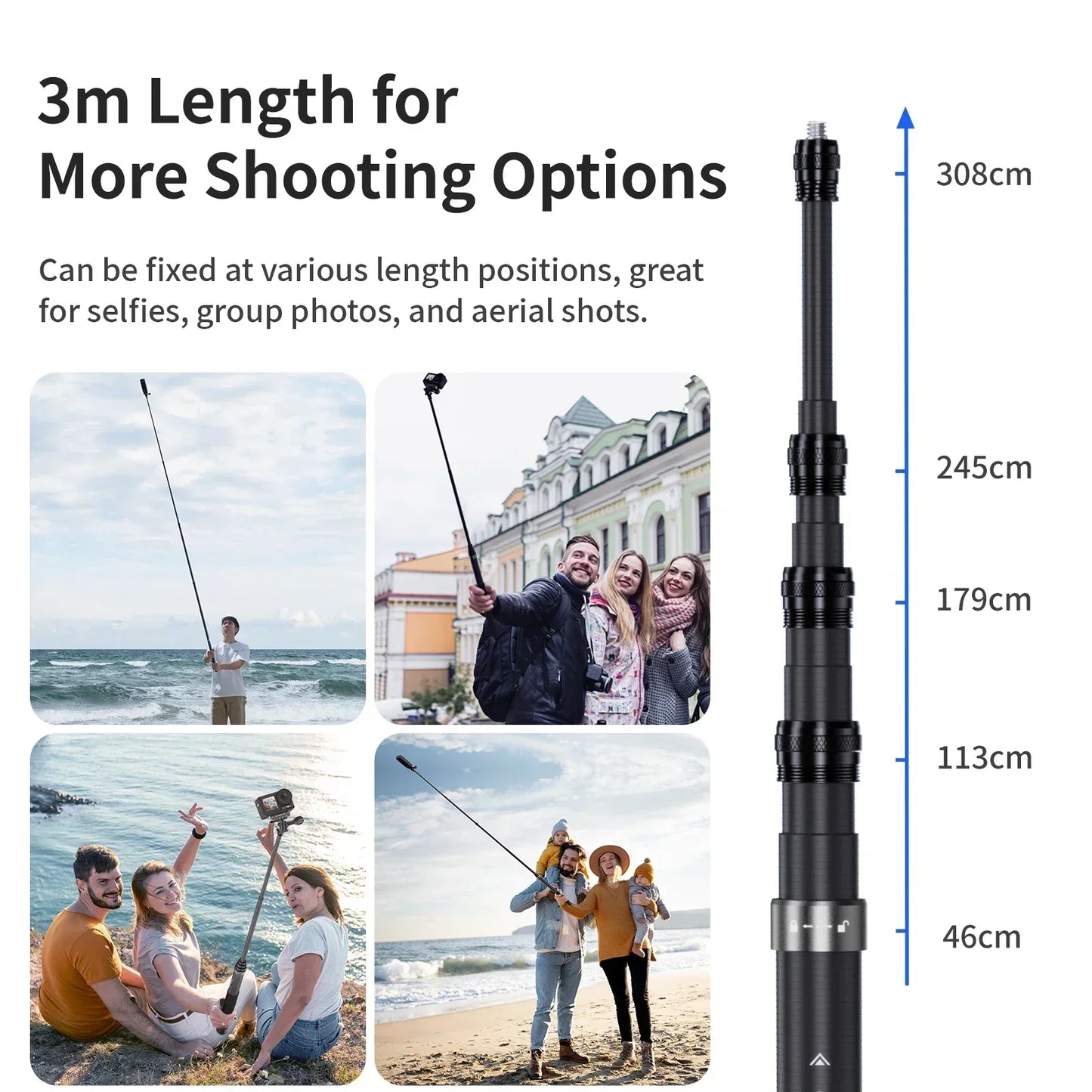aMagisn 3M Invisible Selfie Stick