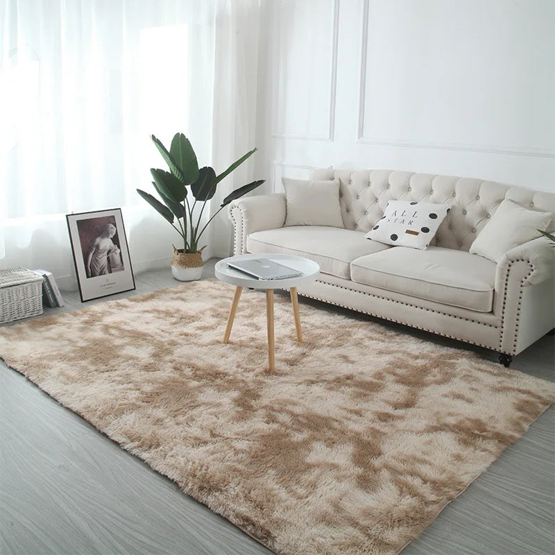 VIKAMA Tie-Dye Plush Carpet