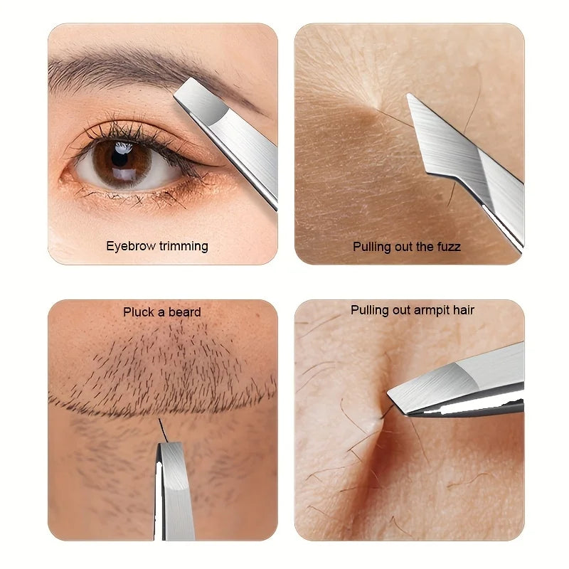 Ouriner 4-Piece Tweezers Set